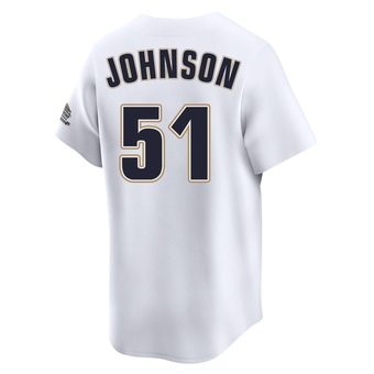Limited Houston Astros Randy Johnson Throwback Cooperstown Collection Jersey - White