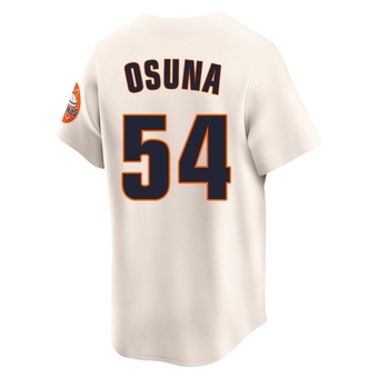 Limited Houston Astros Roberto Osuna Throwback Cooperstown Collection Jersey - Cream