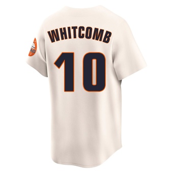 Limited Houston Astros Shay Whitcomb Throwback Cooperstown Collection Jersey - Cream
