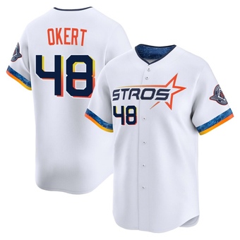 Limited Houston Astros Steven Okert 2025 City Connect Jersey - White