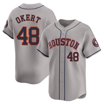 Limited Houston Astros Steven Okert Away Jersey - Gray