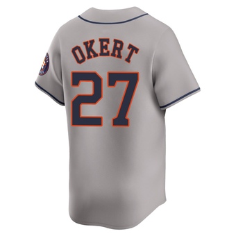 Limited Houston Astros Steven Okert Away Jersey - Gray