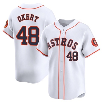 Limited Houston Astros Steven Okert Home Jersey - White