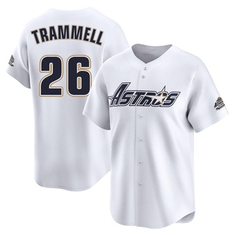 Limited Houston Astros Taylor Trammell Throwback Cooperstown Collection Jersey - White