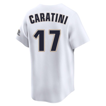 Limited Houston Astros Victor Caratini Throwback Cooperstown Collection Jersey - White
