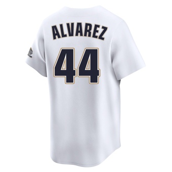 Limited Houston Astros Yordan Alvarez Throwback Cooperstown Collection Jersey - White