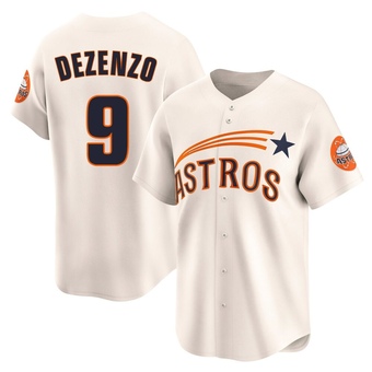 Limited Houston Astros Zach Dezenzo Throwback Cooperstown Collection Jersey - Cream