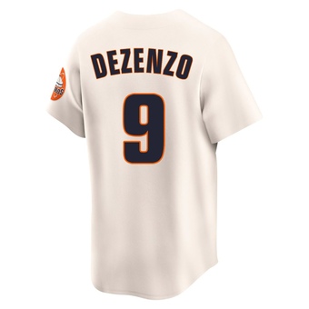 Limited Houston Astros Zach Dezenzo Throwback Cooperstown Collection Jersey - Cream