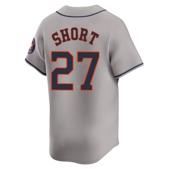 Limited Houston Astros Zack Short Away Jersey - Gray