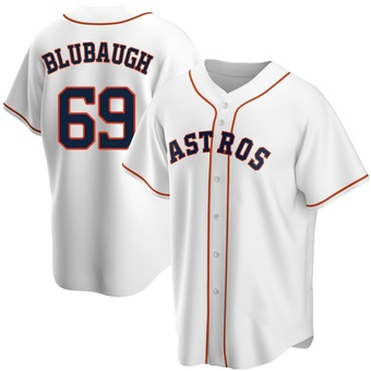 Replica Houston Astros AJ Blubaugh Home Jersey - White