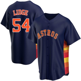 Replica Houston Astros Brad Lidge Alternate Jersey - Navy