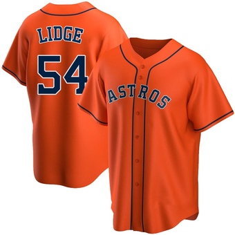 Replica Houston Astros Brad Lidge Alternate Jersey - Orange
