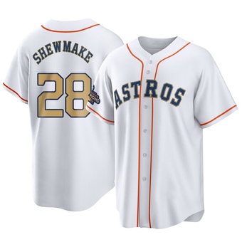 Replica Houston Astros Braden Shewmake White 2023 Collection Jersey - Gold