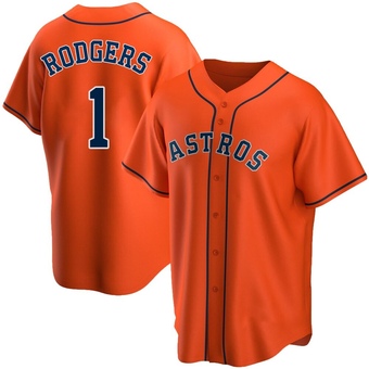 Replica Houston Astros Brendan Rodgers Alternate Jersey - Orange