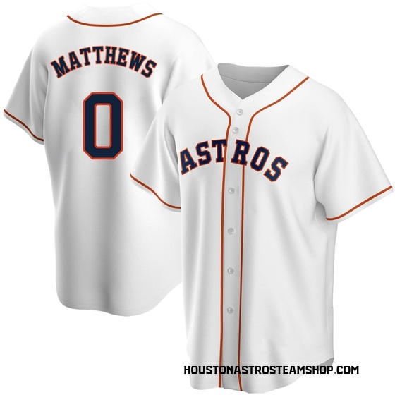 Replica Houston Astros Brice Matthews Home Jersey - White