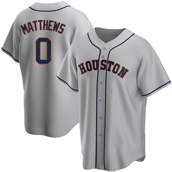 Replica Houston Astros Brice Matthews Road Jersey - Gray