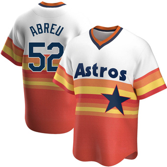 Replica Houston Astros Bryan Abreu Home Cooperstown Collection Jersey - White