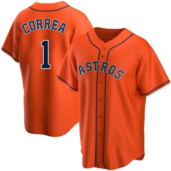 Replica Houston Astros Carlos Correa Alternate Jersey - Orange