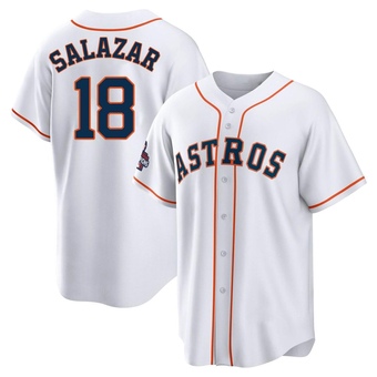 Replica Houston Astros Cesar Salazar 2022 World Series Champions Home Jersey - White