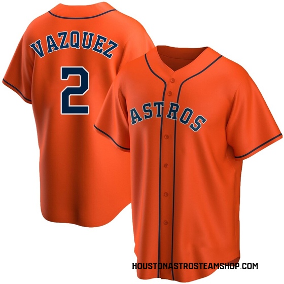 Replica Houston Astros Christian Vazquez Alternate Jersey - Orange