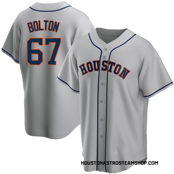 Replica Houston Astros Cody Bolton Road Jersey - Gray