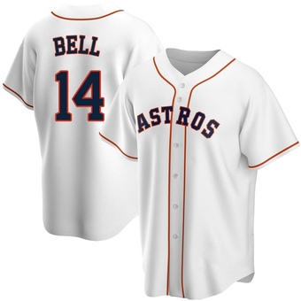 Replica Houston Astros Derek Bell Home Jersey - White