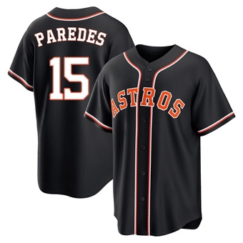 Replica Houston Astros Isaac Paredes Fashion Out Jersey - Black