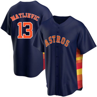 Replica Houston Astros J.J. Matijevic Alternate Jersey - Navy