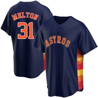 Replica Houston Astros Jacob Melton Alternate Jersey - Navy
