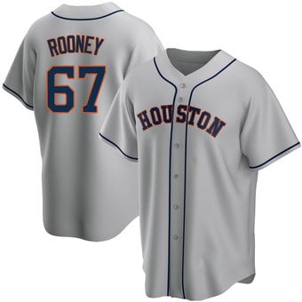 Replica Houston Astros John Rooney Road Jersey - Gray
