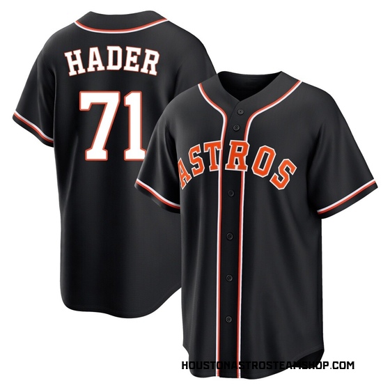 Replica Houston Astros Josh Hader Fashion Out Jersey - Black