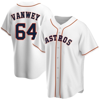 Replica Houston Astros Logan VanWey Home Jersey - White