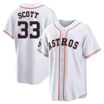Replica Houston Astros Mike Scott 2022 World Series Champions Home Jersey - White