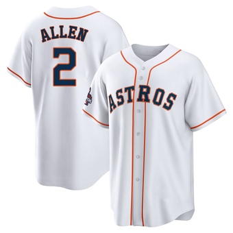 Replica Houston Astros Nick Allen 2022 World Series Champions Home Jersey - White