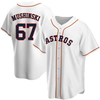 Replica Houston Astros Parker Mushinski Home Jersey - White
