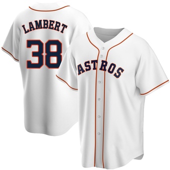 Replica Houston Astros Peter Lambert Home Jersey - White