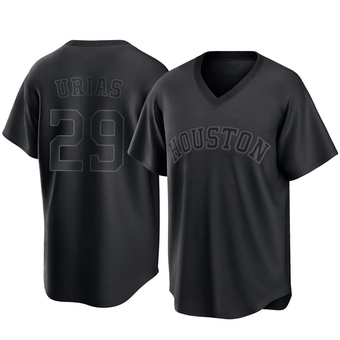 Replica Houston Astros Ramon Urias Pitch Fashion Jersey - Black