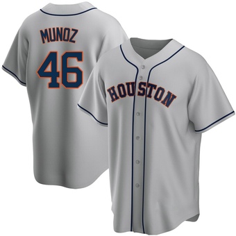 Replica Houston Astros Roddery Munoz Road Jersey - Gray