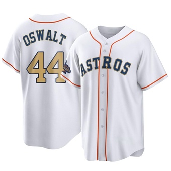 Replica Houston Astros Roy Oswalt White 2023 Collection Jersey - Gold
