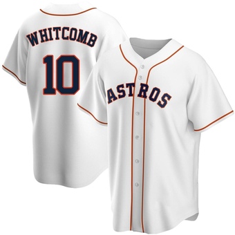 Replica Houston Astros Shay Whitcomb Home Jersey - White