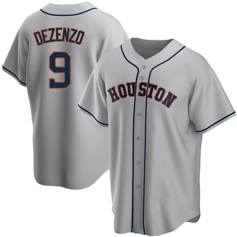 Replica Houston Astros Zach Dezenzo Road Jersey - Gray