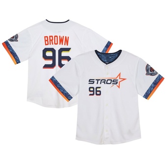 Toddler Limited Houston Astros Aaron Brown 2025 City Connect Jersey - White