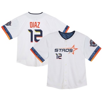 Toddler Limited Houston Astros Aledmys Diaz 2025 City Connect Jersey - White