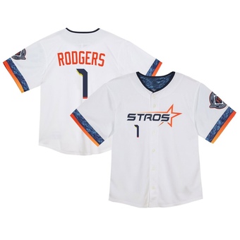 Toddler Limited Houston Astros Brendan Rodgers 2025 City Connect Jersey - White
