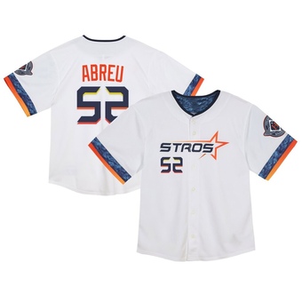 Toddler Limited Houston Astros Bryan Abreu 2025 City Connect Jersey - White