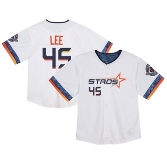 Toddler Limited Houston Astros Carlos Lee 2025 City Connect Jersey - White