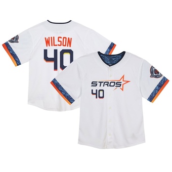 Toddler Limited Houston Astros Don Wilson 2025 City Connect Jersey - White