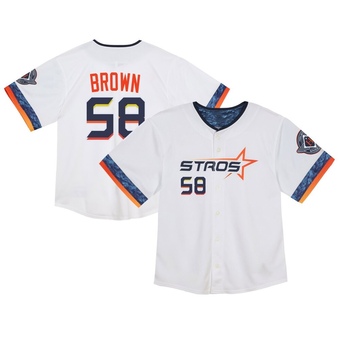 Toddler Limited Houston Astros Hunter Brown 2025 City Connect Jersey - White