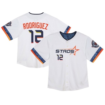 Toddler Limited Houston Astros Ivan Rodriguez 2025 City Connect Jersey - White