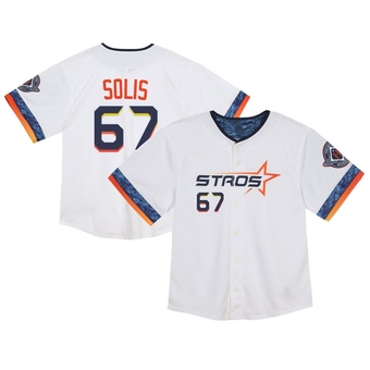 Toddler Limited Houston Astros Jairo Solis 2025 City Connect Jersey - White